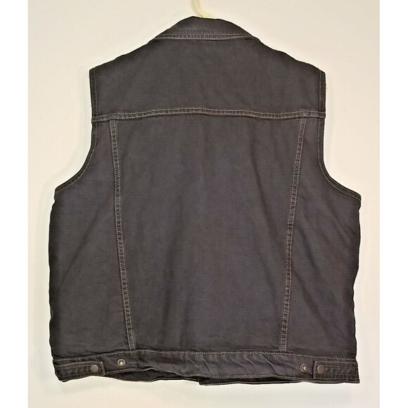 Skyline Wears Heavy Industrial Women's Denim Black Vest XL NWT               T35 - Picture 2 of 10